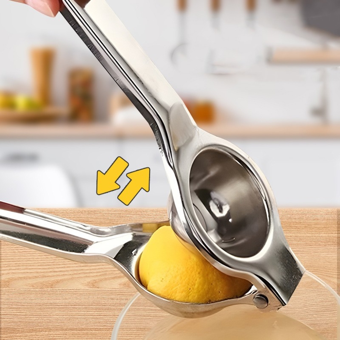 Storcator de Citrice Manual, Flippy, Storcator de Fructe Moi, Rezistent, Usor de Folosit si Depozitat, Durabil, Calitativ, 20.5 x 7cm, Inox, Argintiu