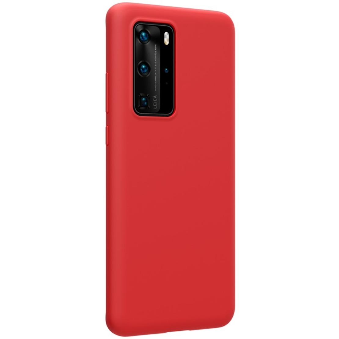 Husa protectie compatibila cu Huawei P40 Pro Liquid Silicone Case Rosu