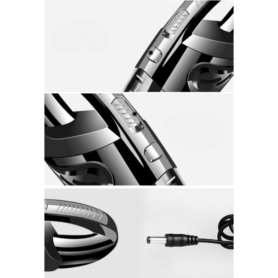 Aspirator de Mana Portabil Turbo, Flippy, pentru Uz Caznic sau Auto, Functie de Aspirare Umeda si Uscata, Incarcare USB, 32.000 rot/min, Putere 120W, Aspirare cu Vid de 4 Bar, 5 Accesorii pentru Spatii Inguste, Negru