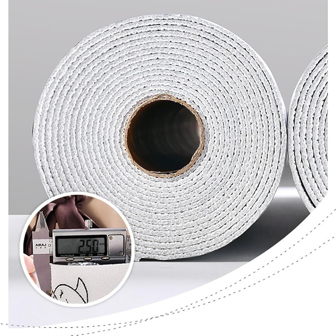 Rola Autoadeziva pentru Perete, Flippy, din Panza, 10 m, Rezistenta la Umezeala, 2.5 mm Grosime, Model Girafa si Elefant, Multicolor