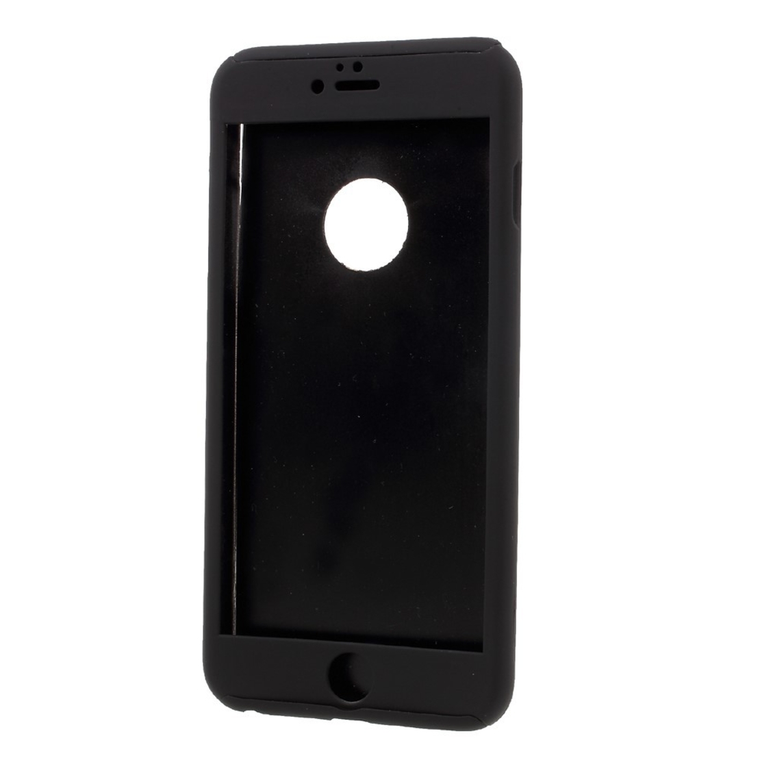 Husa Apple iPhone 6/6S Full Cover 360 Negru + Folie de protectie