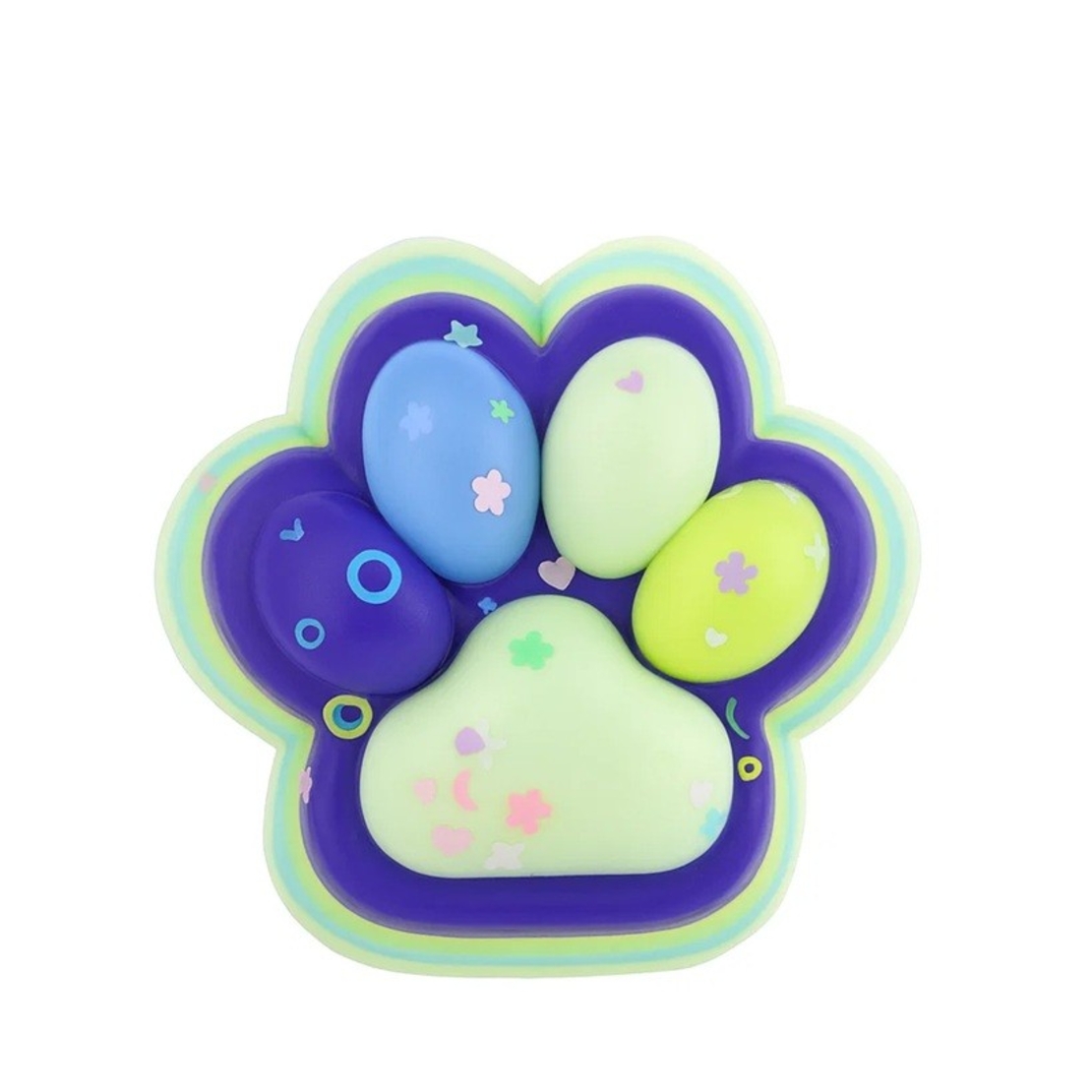 Jucarie Antistres Squishy, Flippy, cu Revenire Lenta, Squeeze Toys, Model Cat Paw, 12.5x10.5 cm, 220g, +3 Ani, din TPR, Model 6, Multicolor
