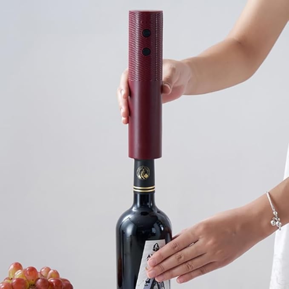 Tirbuson Electric, Flippy, Deschizator Sticle de Vin, Incarcare USB, 20 x 4.6 cm, Negru