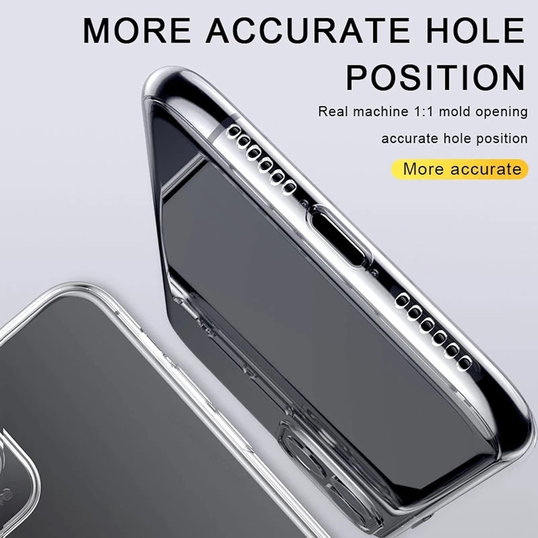 Husa de Protectie, Compatibila cu Apple iPhone 16 Pro, TPU, Antisoc, Rezistenta la Impact, Protectie Camera, Transparenta