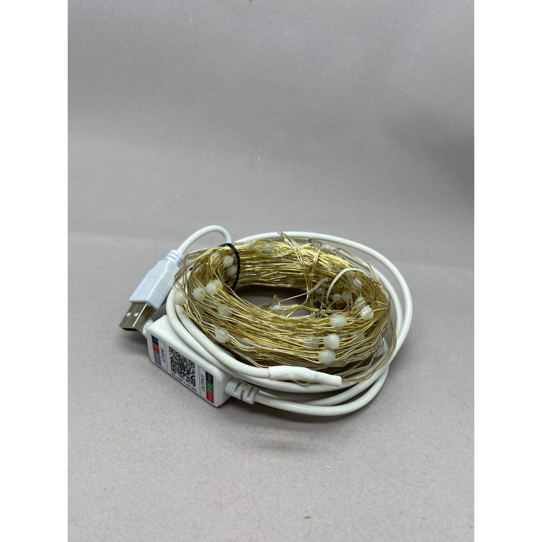 Instalatie Craciun Flippy, 20 m, 200 Led-uri, Liniara, USB, RGB, fir cupru, conectare prin aplicatie telefon, interior/exterior