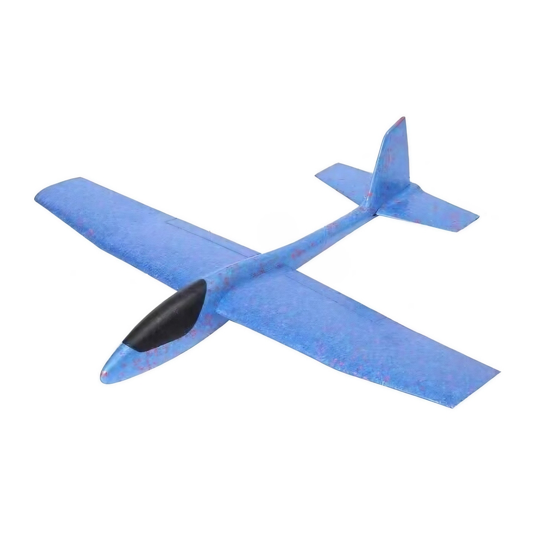 Avion Planor Flippy, din Polistiren, Lungime 85 cm , Jucarie Recreativa, Cascadorii, Albastru