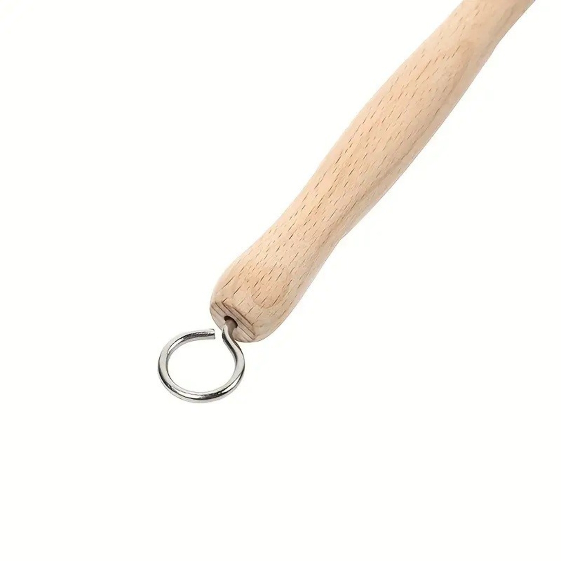 Perie de Curatat Vase si Alimente, Flippy, din Lemn de Fag cu Coada, 24 x 5.8 cm, Perie din Sisal, Crem