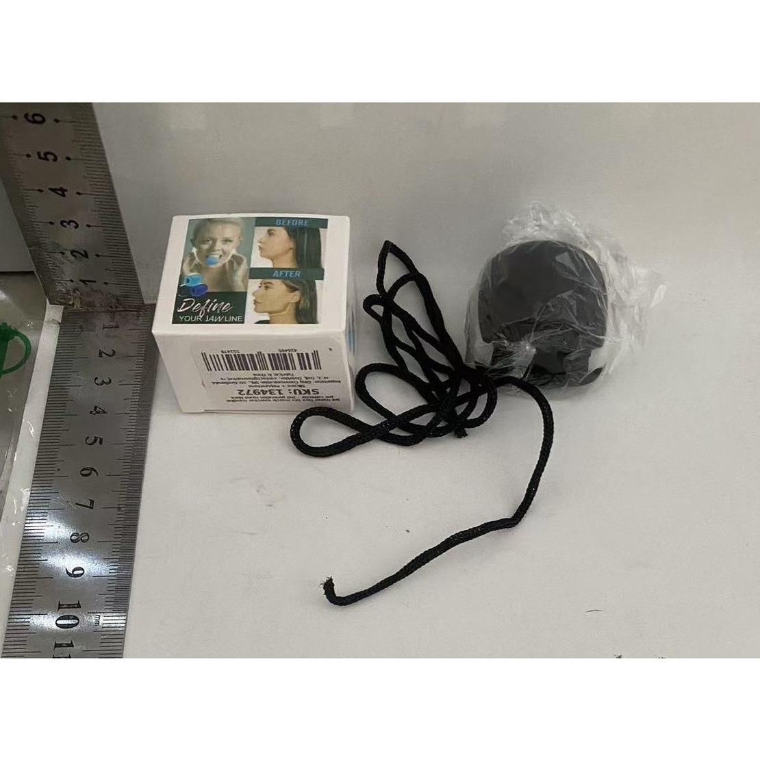 Dispozitiv de Tonifiere Faciala, Flippy, din Silicon, Corectare Mandibula/Maxilar, Negru