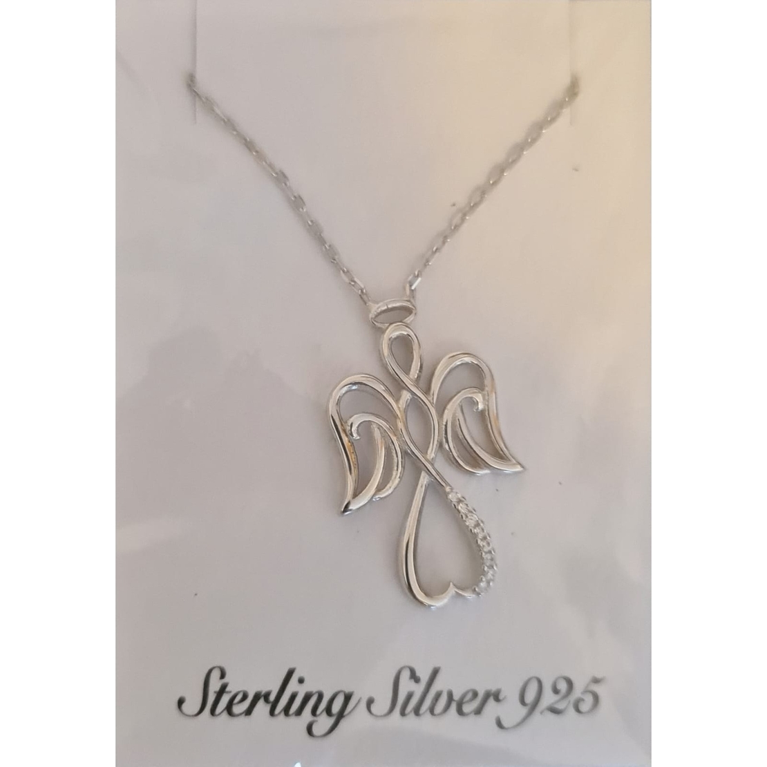 Colier Argint 925 Inger Impletit, cu Zirconiu, Alb