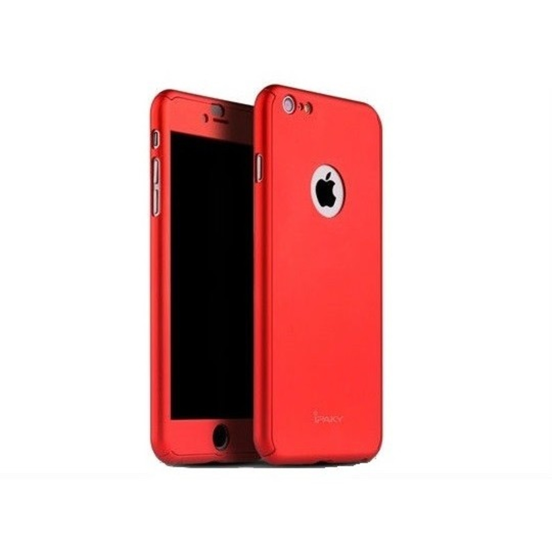 Husa Apple iPhone 7 IPAKY Full Cover 360 Rosu + Folie Cadou