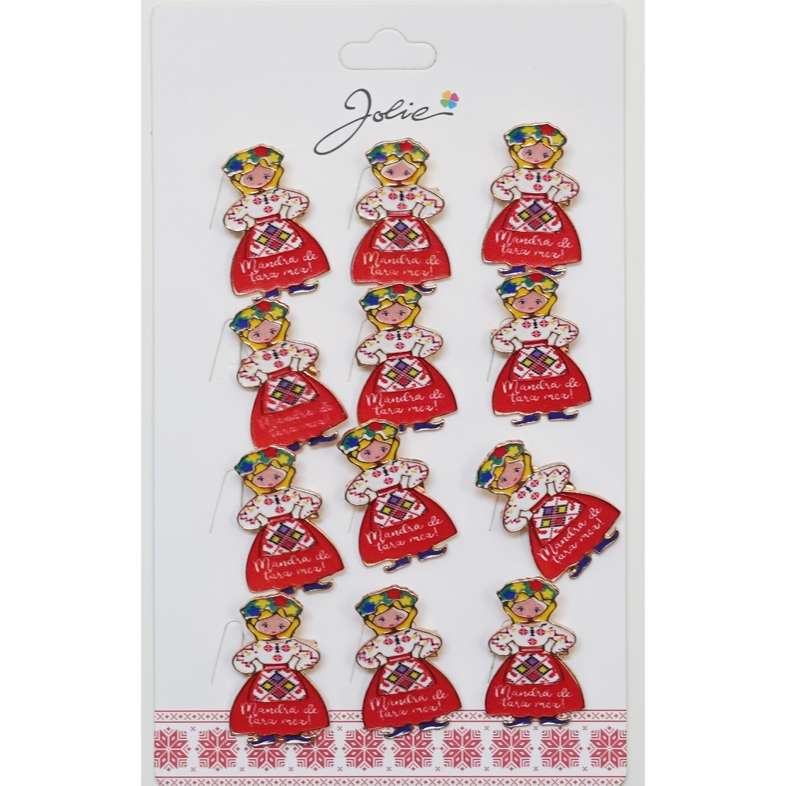 Set 12 Brose Martisor Primavara Mesaj Mandra de Tara Mea