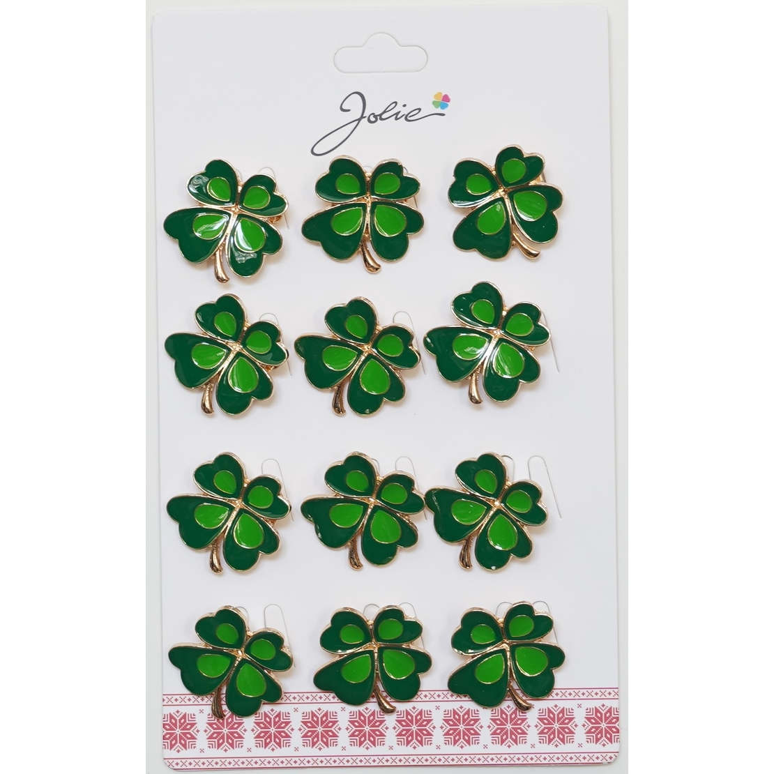 Set 12 Brose Martisor Primavara Trifoi Verde