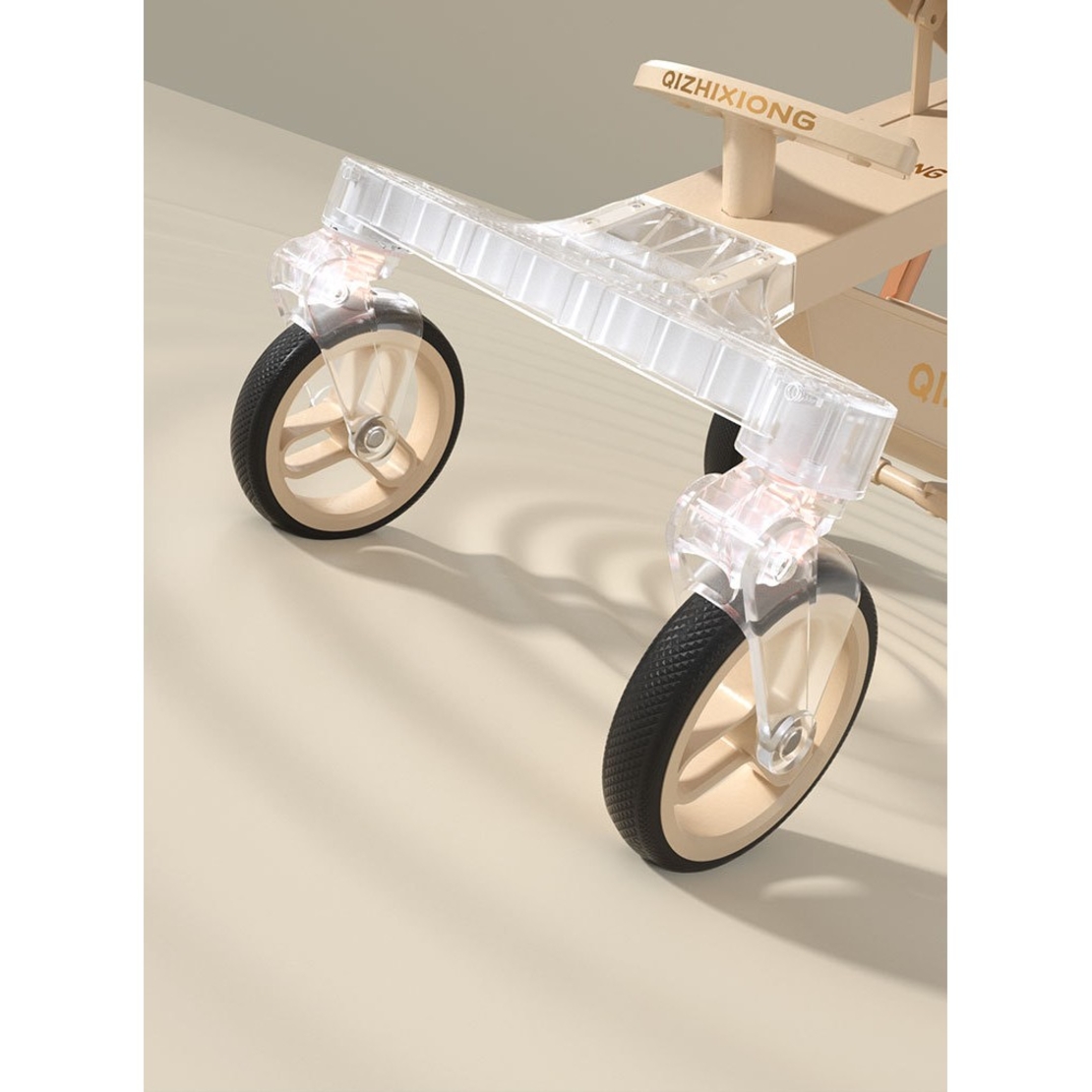 Carucior Sport Flippy 3in1, 6-36 Luni, Pliabil, Tavita pentru Masa, Pat de Dormit, Centura de Siguranta, Roti 360 Grade, Reversibil, Parasolar, Maner Reglabil, 64 x 35 x 100 cm, Alb