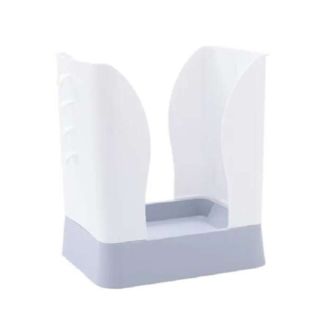 Cos de Gunoi Extensibil, Flippy, din Plastic, Reglabil, Pliabil, Versatil, pentru Bucatarie, Baie sau Birou, Cos Universal, 21x25x17 cm, Alb Gri