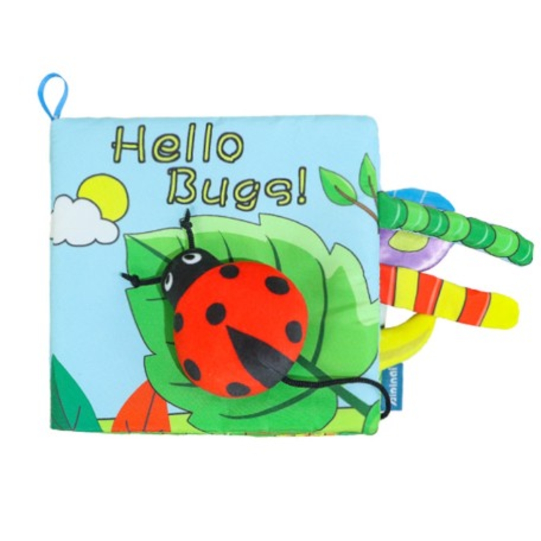 Carte Senzoriala, Flippy, pentru Bebelusi, 15x16x4 cm, cu Animalute, 3D, Cu Sunete si Fosnete, 0-3 Ani, Model Buburuza, Multicolor