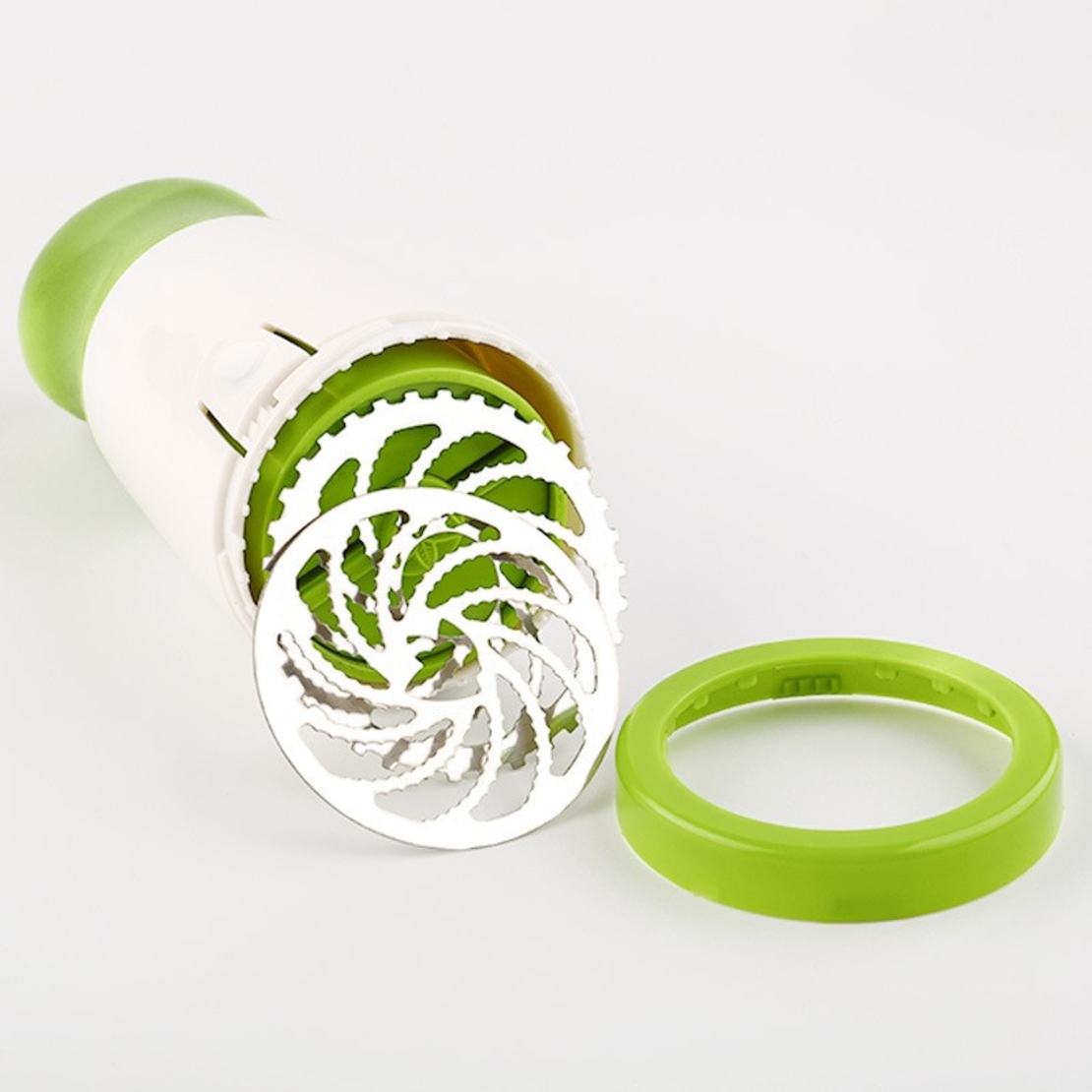 Razatoare Electrica, Flippy, Doua Cutite, Usor de Folosit, pentru Verdeata, Accesoriu Bucatarie, 17x6x8 cm, Verde