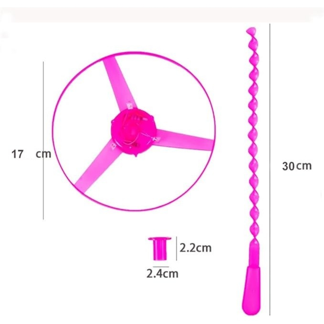 Jucarie Disc Zburator, Distractiv pentru Copii, Flippy, Aruncator Manual din Plastic, cu Lumini, Roz