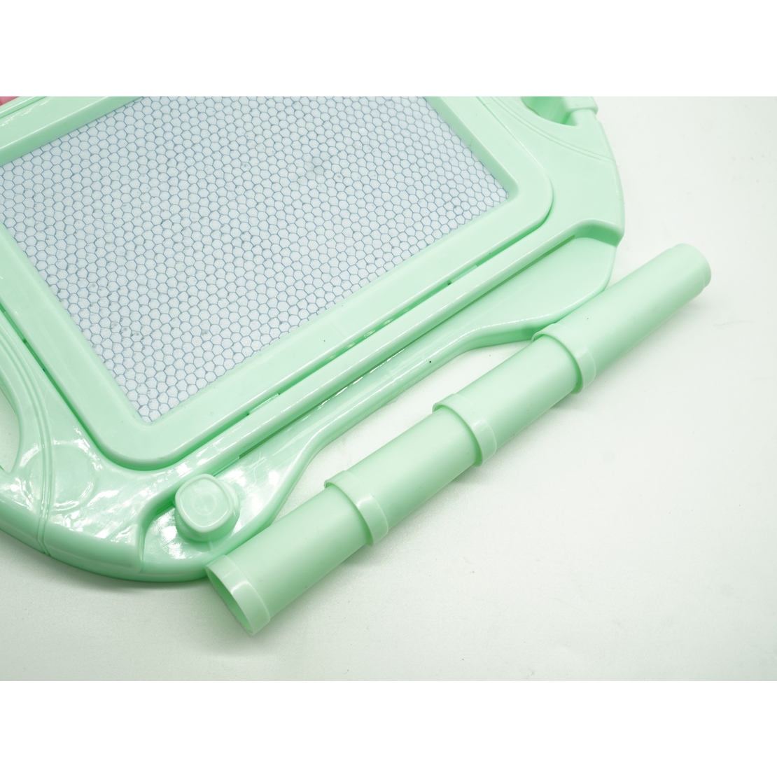 Tabla Magnetica pentru desen Flippy, Pix, forma dreptunghi, dimensiuni 23x17 cm, Dezvolta Creativitatea, cu picioare suport, Verde