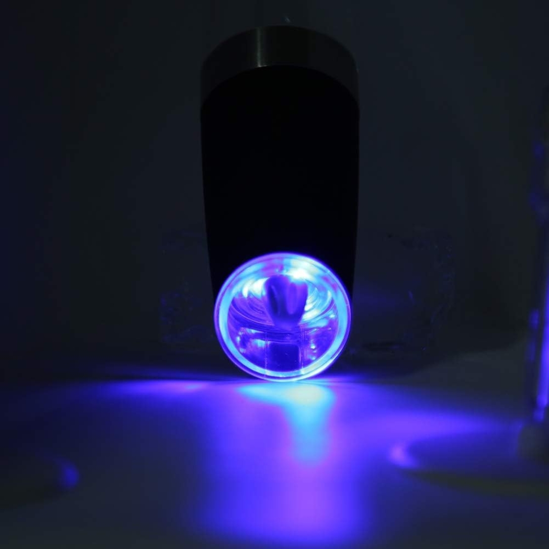 Rasnita Electrica Sare si Piper, Flippy, cu Camera Depozitare Transparenta, Macinare, Functionare pe Baterii, cu Lumina, ABS, 20x6.5 cm, Negru/Transparent