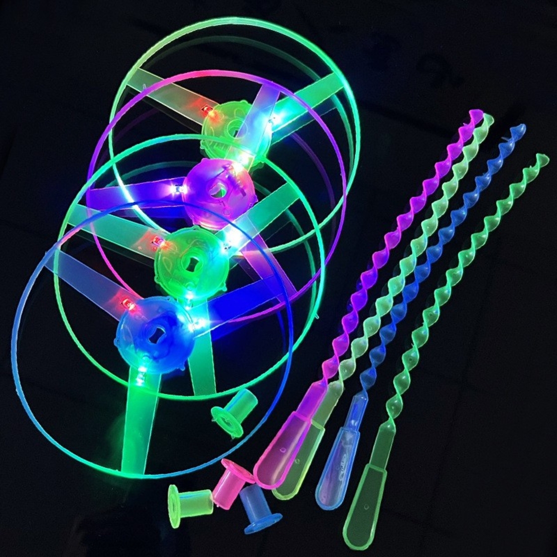 Jucarie Disc Zburator, Flippy, cu Lumini, Manual, din ABS, +14 Ani, Galben