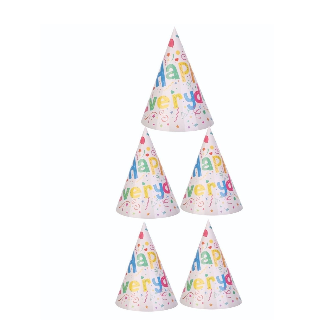 Set 9 Accesorii pentru Masa, Petrecere, Flippy, Model Happy Everyday, 78 buc, Multicolor
