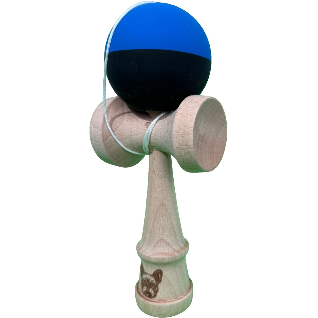 Kendama X Originala, Flippy, 18 cm, Profesionala, +9 Ani, din Lemn, Model 2 Culori, Albastru/Negru
