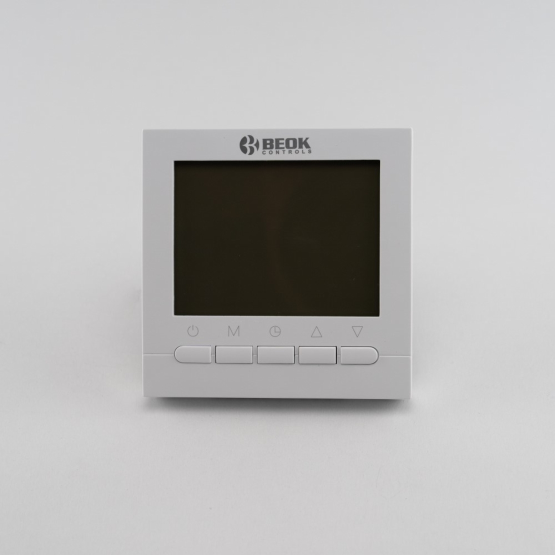 Termostat WiFi pentru centrala termica pe gaz si incalzire in pardoseala, Aplicatia mobila Smart Life, BeOk BOT-313WiFi, alb