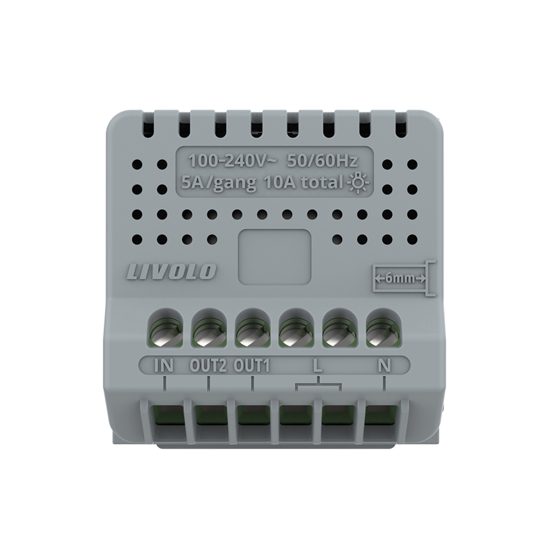 Modul Intrerupator Dublu cu Reset si Contact Uscat LIVOLO - Serie Noua