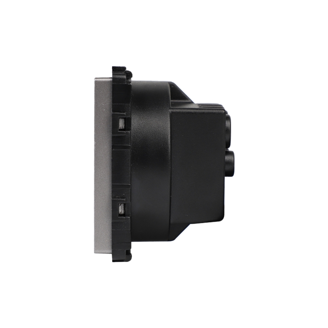 Modul Priza Simpla Fara Rama Din Sticla LUXION, gri