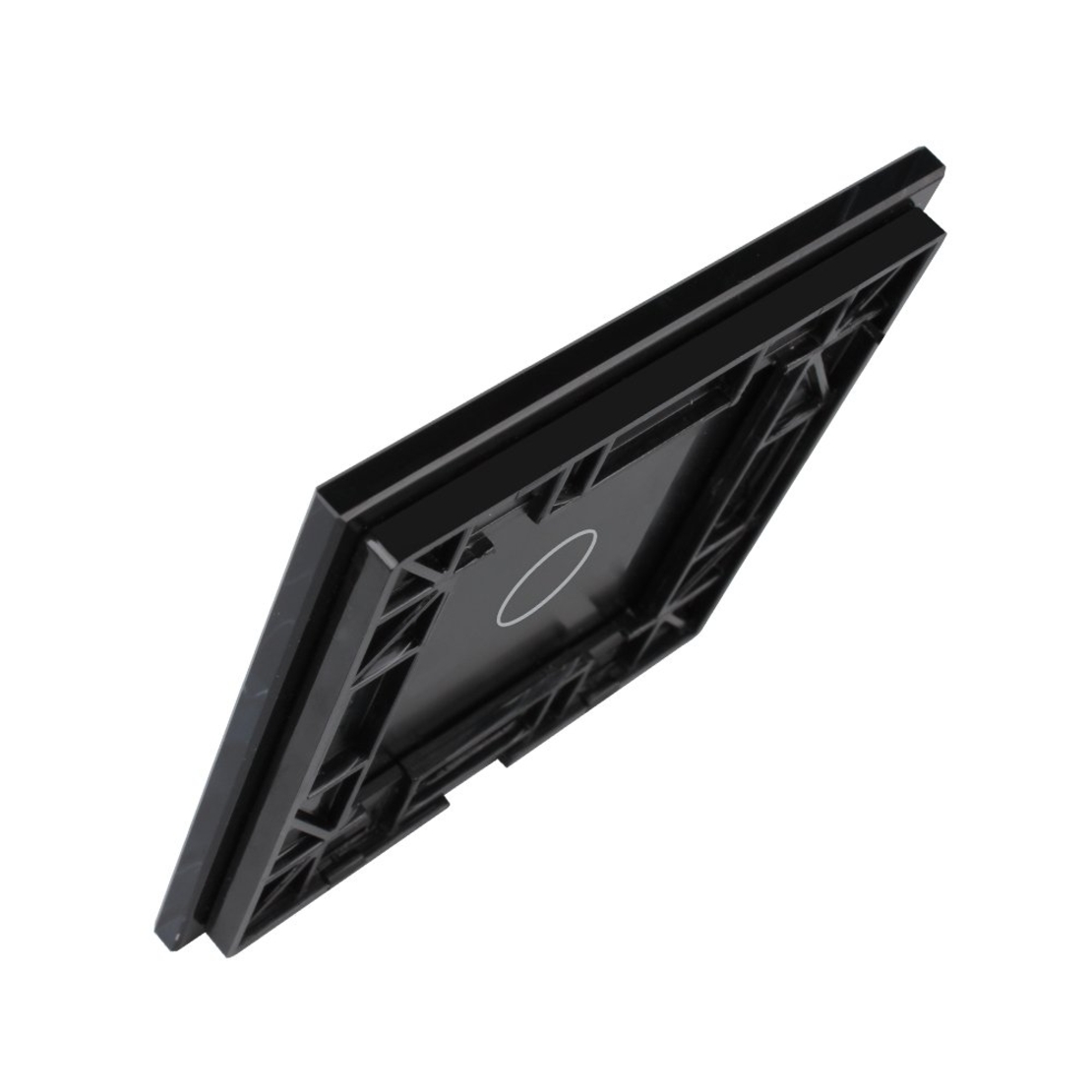 Panou intrerupator simplu cu touch Livolo din sticla, negru