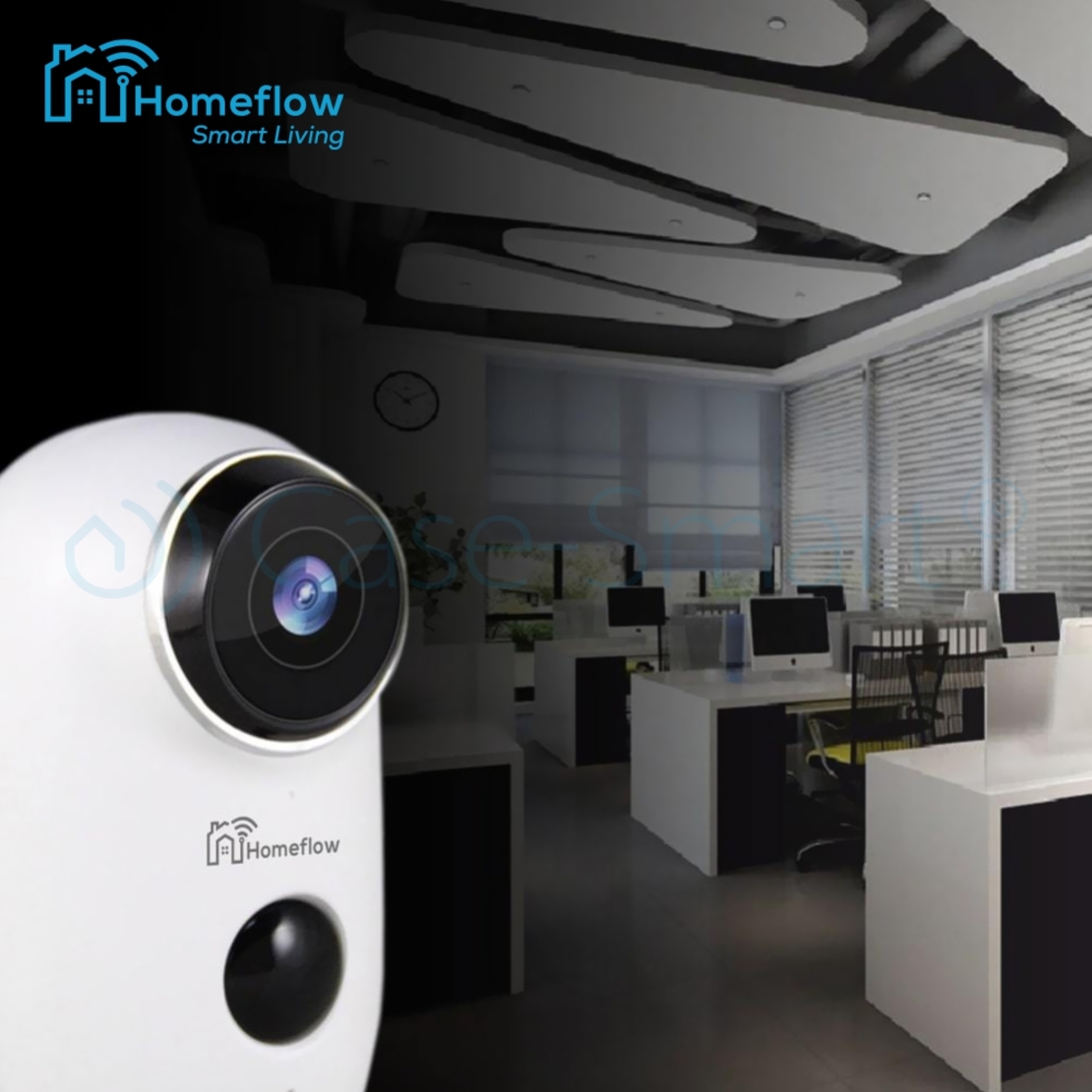 Camera de supraveghere inteligenta Wireless Homeflow C-6002, Comunicare bidirectionala, Detectie miscare
