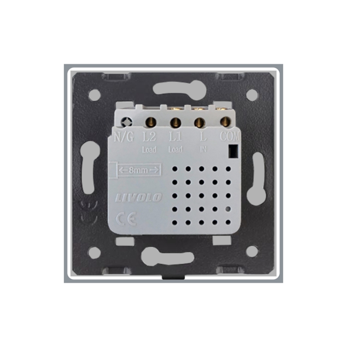 Modul intrerupator dublu cap scara / cap cruce wireless Livolo