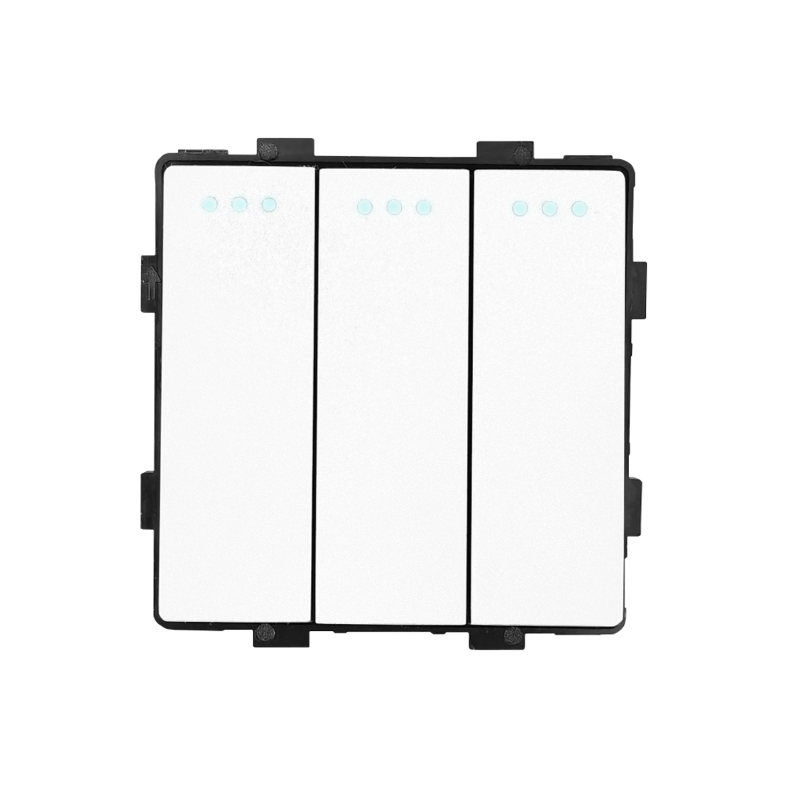 Modul Intrerupator Triplu Mecanic LUXION, alb