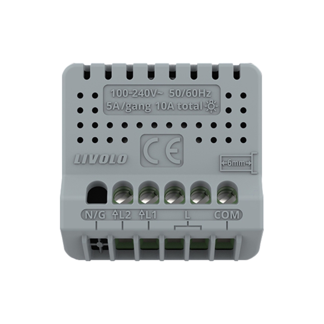 Modul Intrerupator Dublu Cap Scara / Cruce cu Touch LIVOLO - Protocol Zigbee EC, alb