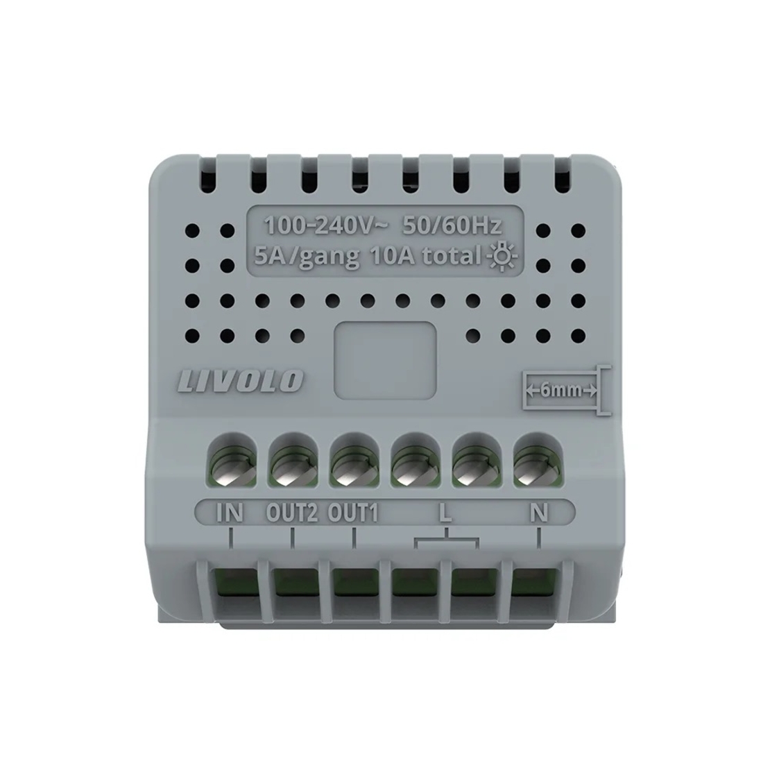 Modul Intrerupator Dublu cu Revenire, Contact Uscat si 12/24V cu Touch LIVOLO - Serie Noua