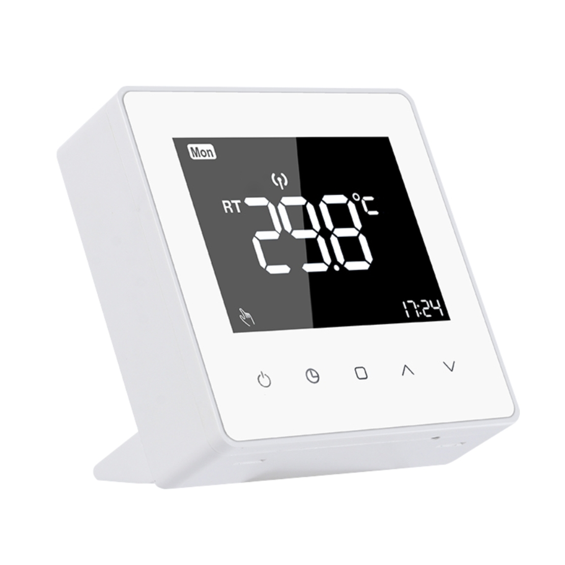 Termostat Luxion TP618RF cu receiver pentru centrala termica pe gaz sau electrica, Display LCD, Memorare