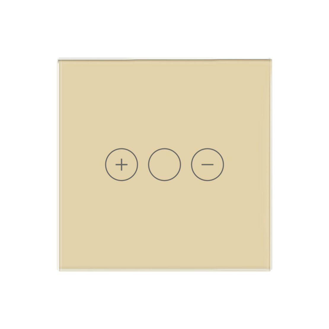 Panou Intrerupator Variator cu Touch Din Sticla LUXION, auriu