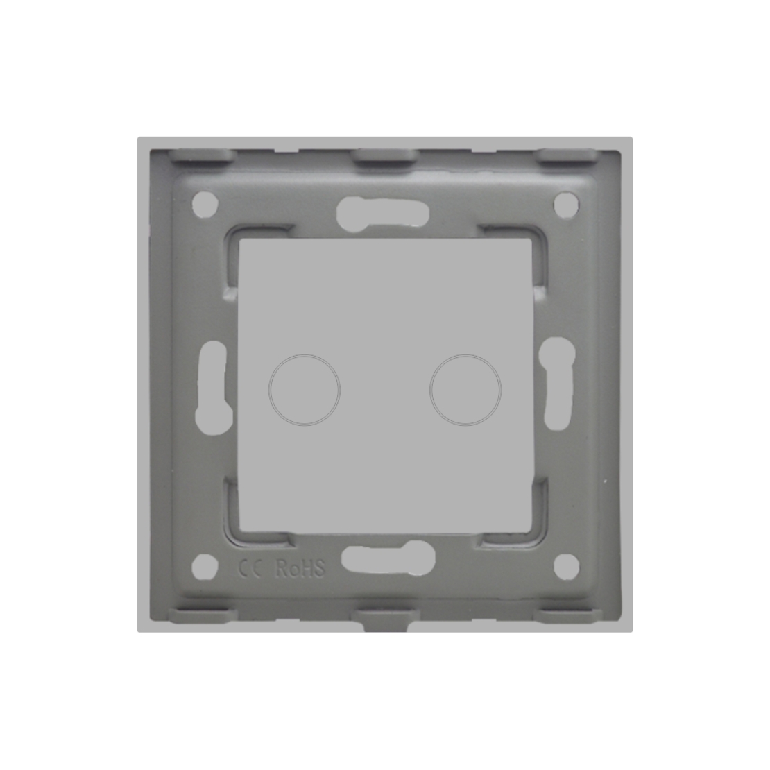 Panou Intrerupator Dublu cu Touch Din Sticla LUXION, gri