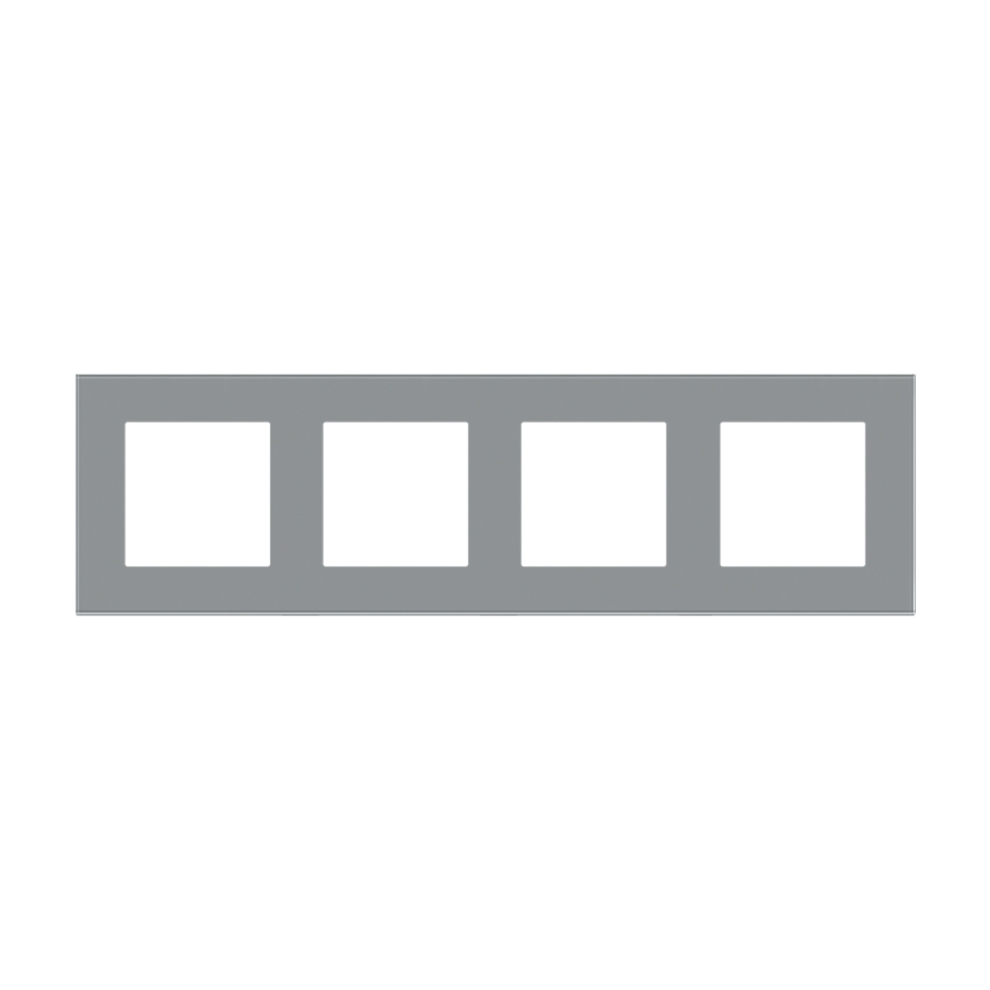 Rama Cvadrupla LUXION Din Sticla, gri