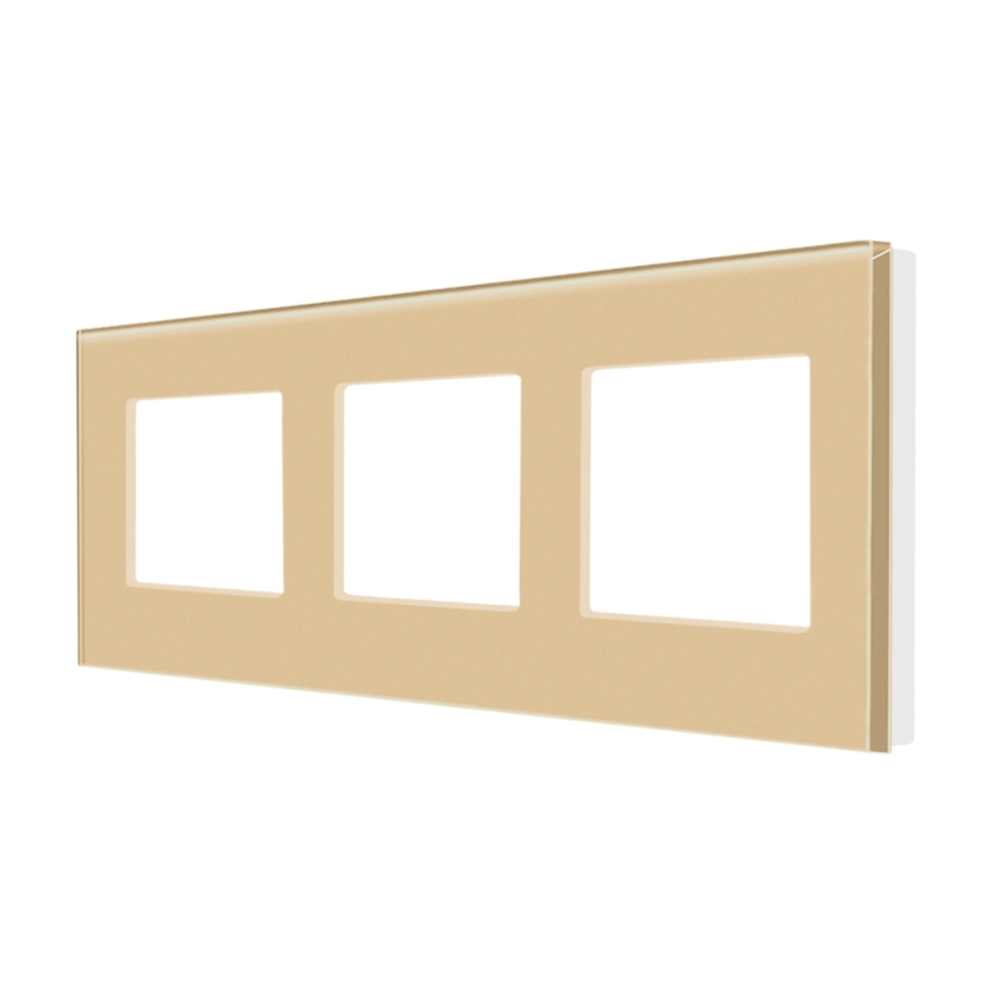 Rama Tripla LUXION Din Sticla, auriu