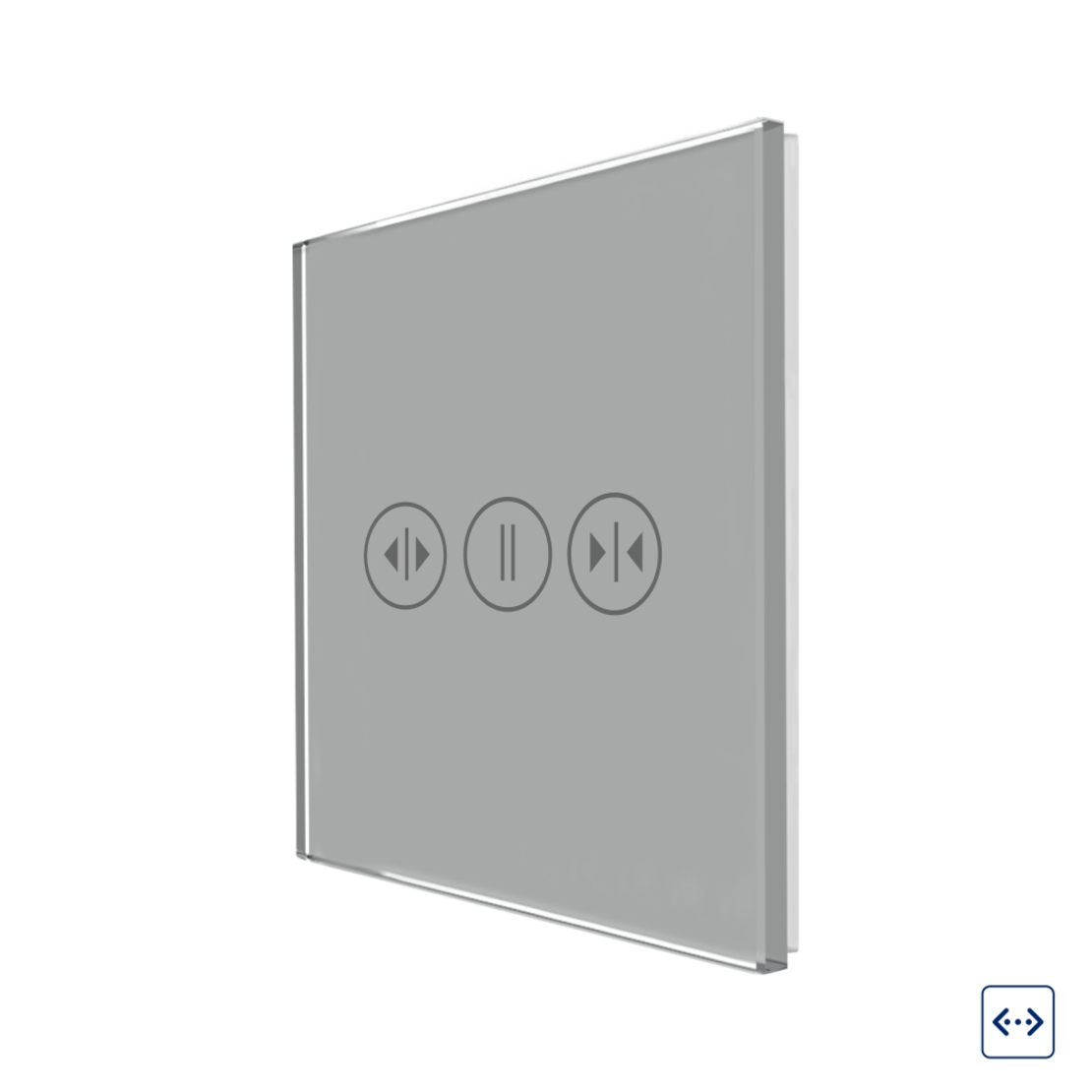 Panou Intrerupator Draperii cu Touch Din Sticla LUXION, gri