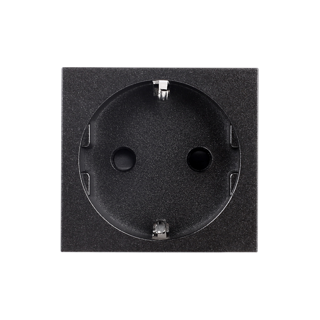 Modul Priza Schuko 2M Luxion, Standard Italian, negru