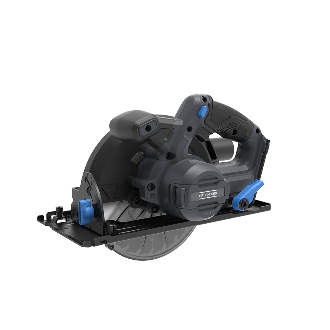 Fierastrau circular de mana cu acumulator 20V Hyundai CS20X-190, motor fara perii, adancime max. de taiere 67.5 mm la 90°, panza de 190 mm, livrat fara acumulator si incarcator