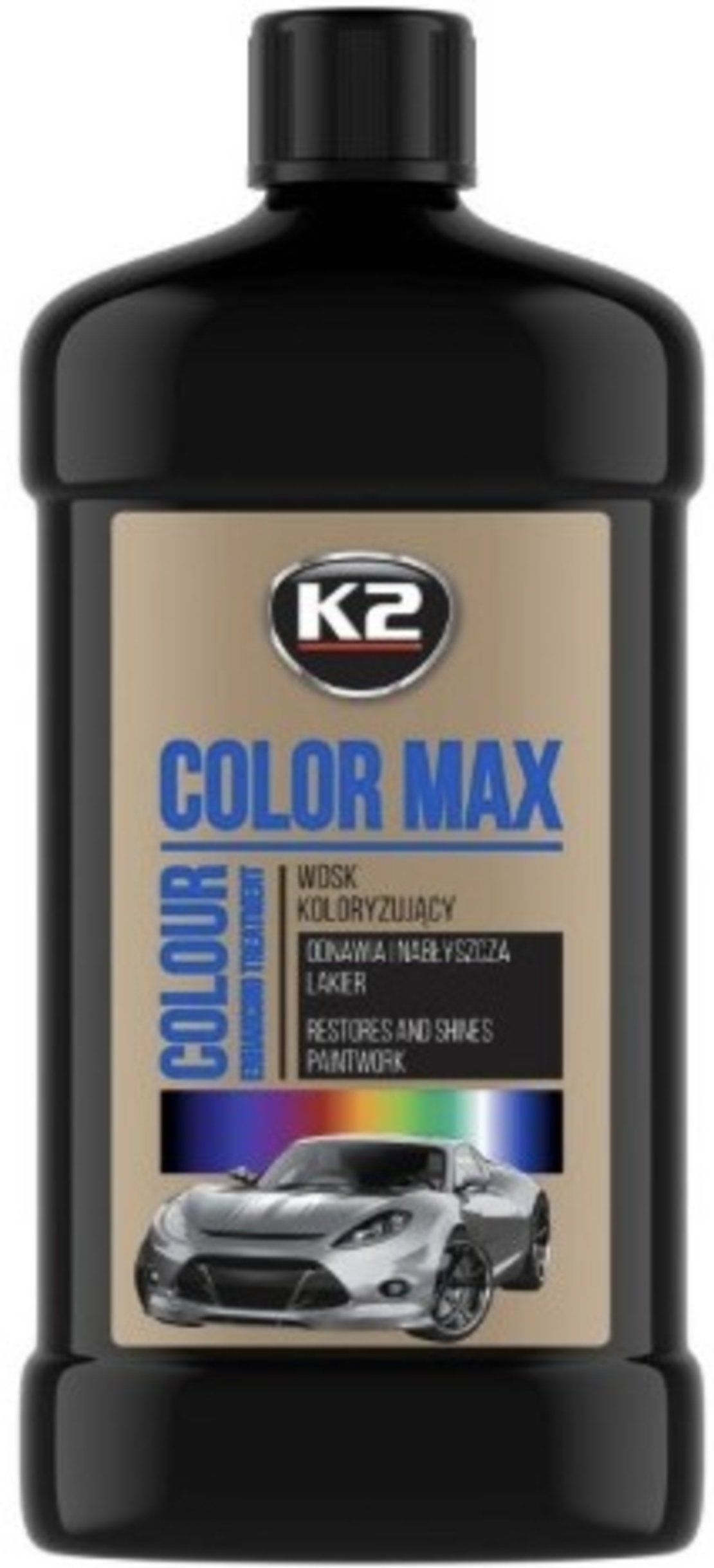 COLOR MAX - Pastă de lustruit şi ceruit 500ml. - neagră