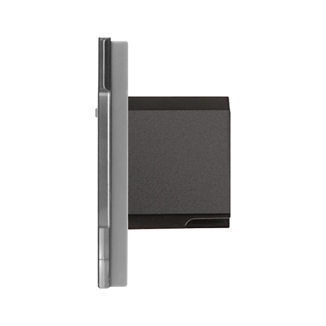 Priza Inteligenta cu Protocol Zigbee si Monitorizare Consum cu Rama Din Sticla LUXION, gri