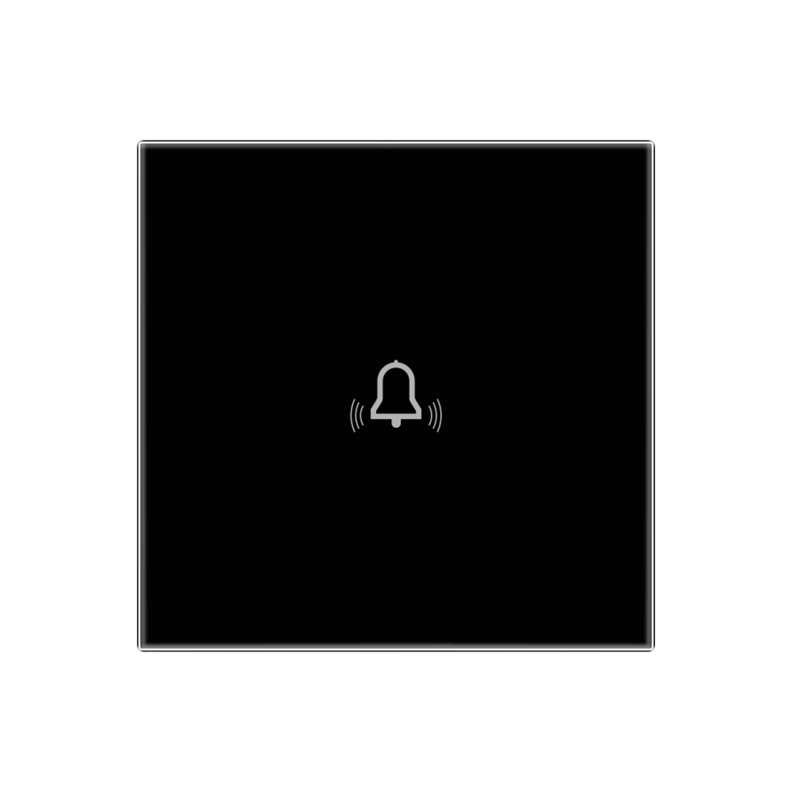 Panou Buton Sonerie cu Touch Din Sticla LUXION, negru