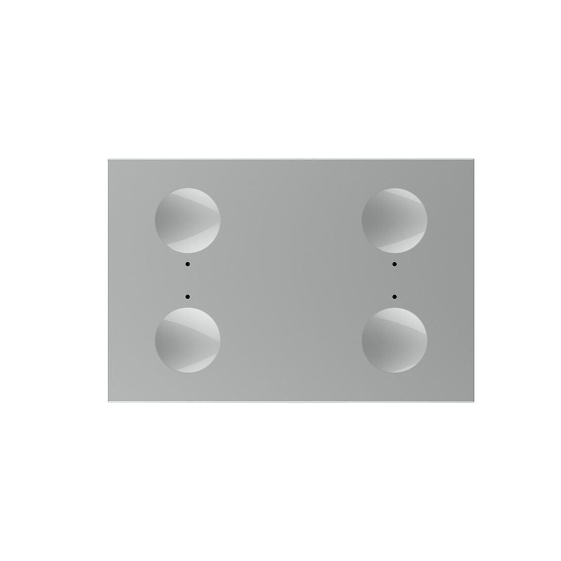 Modul intrerupator cvadruplu cu touch Livolo standard Italian, Serie noua, gri