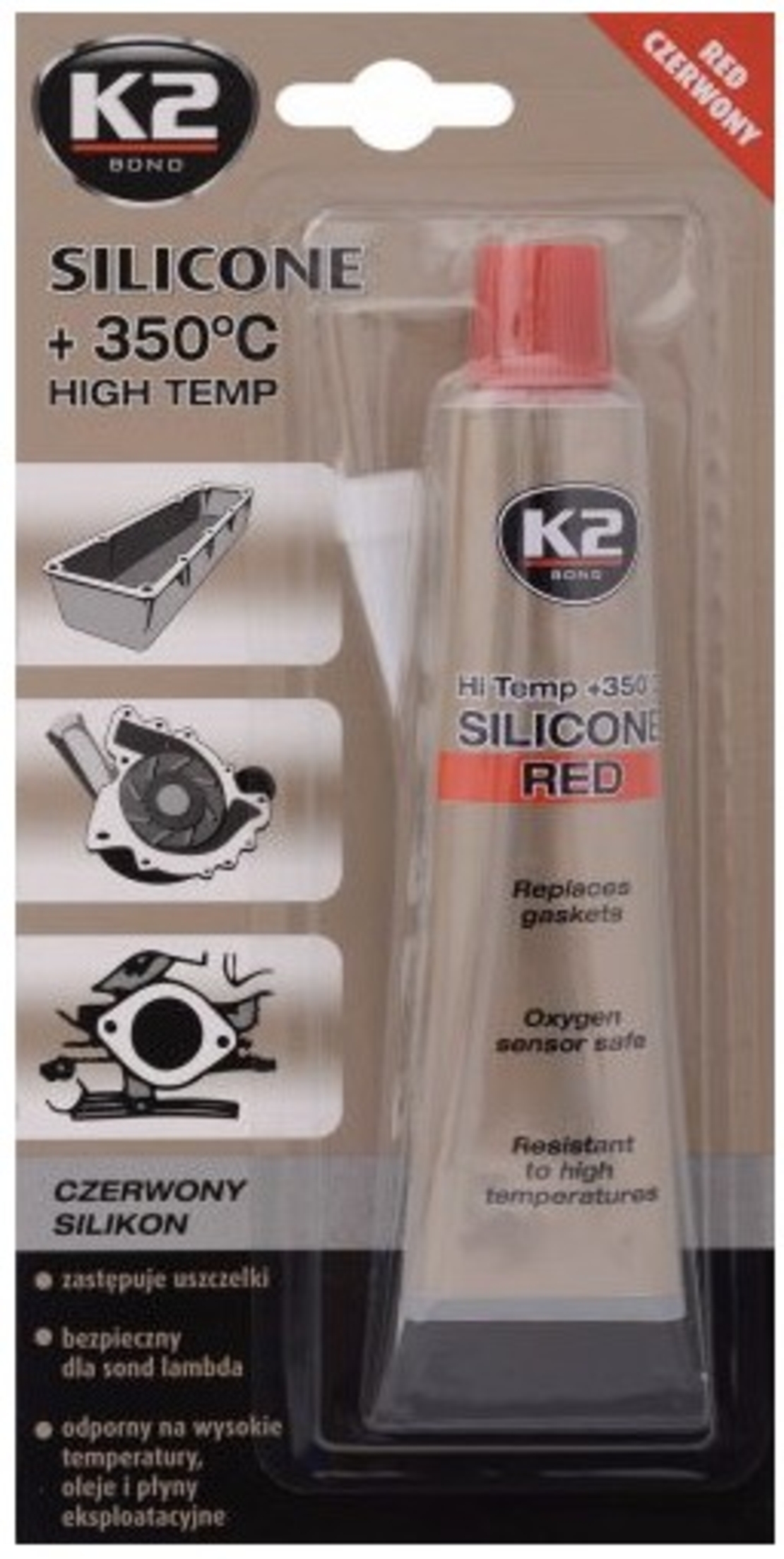 SILICONE RED 85gr- Silicon garnituri roşu 85gr.