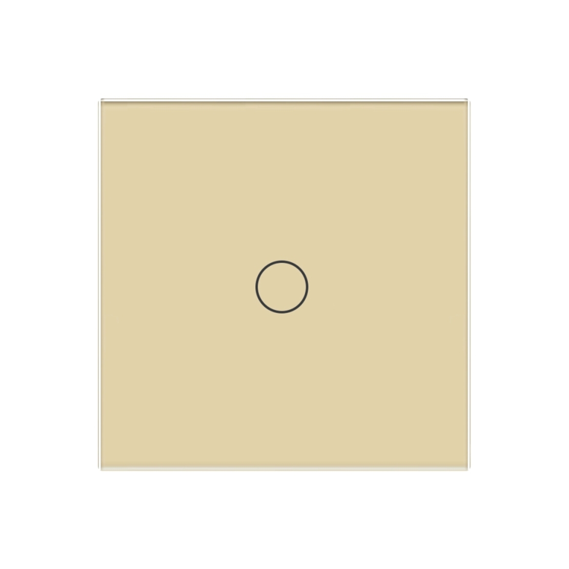 Panou Intrerupator Simplu cu Touch Din Sticla LUXION, auriu