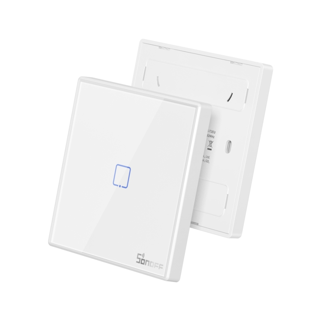 Telecomanda Sonoff T2EU1C-RF cu 1 canal, 433 MHz, Semnal RF, Alb